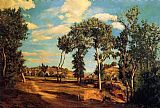 Frederic Bazille Canvas Paintings - The Banks of the Lez